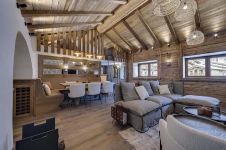 Skiverleih Résidence Covarel - Méribel - Wohnzimmer