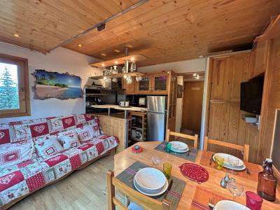 Ski verhuur Studio 4 personen (58) - Résidence Cristal - Méribel - Woonkamer