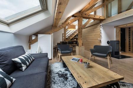 Rent in ski resort 4 room duplex apartment 8 people (5) - Résidence des Cimes - Méribel - Living room