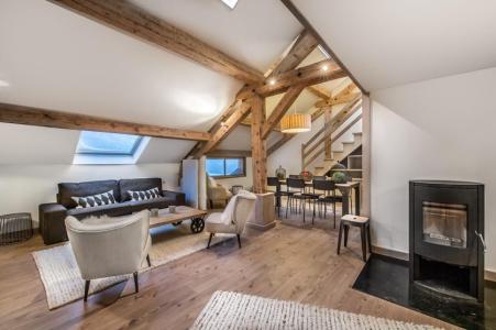 Rent in ski resort 4 room duplex apartment 8 people (5) - Résidence des Cimes - Méribel - Living room