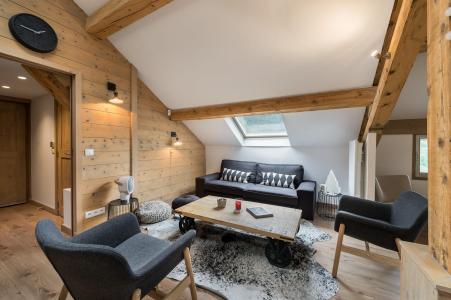 Rent in ski resort 4 room duplex apartment 8 people (5) - Résidence des Cimes - Méribel - Living room