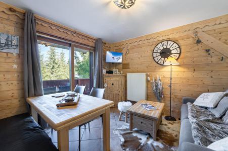 Ski verhuur Appartement 3 kamers 4 personen (A106) - Résidence des Fermes de Méribel Village A - Méribel - Woonkamer