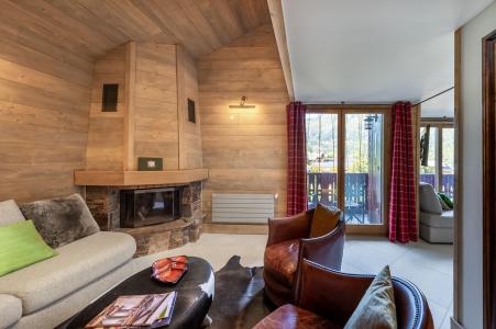 Ski verhuur Appartement duplex 4 kamers 5 personen (C322) - Résidence des Fermes de Méribel Village C - Méribel - Woonkamer