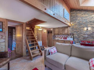 Ski verhuur Appartement duplex 4 kamers 6 personen (C319) - Résidence des Fermes de Méribel Village C - Méribel - Woonkamer