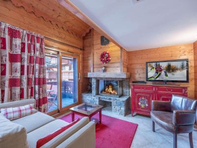 Ski verhuur Appartement duplex 4 kamers 6 personen (C319) - Résidence des Fermes de Méribel Village C - Méribel - Woonkamer