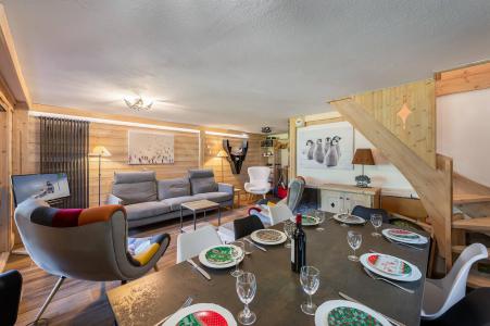 Ski verhuur Appartement duplex 5 kamers 8 personen (180) - Résidence des Fermes de Méribel Village Daguet - Méribel - Woonkamer