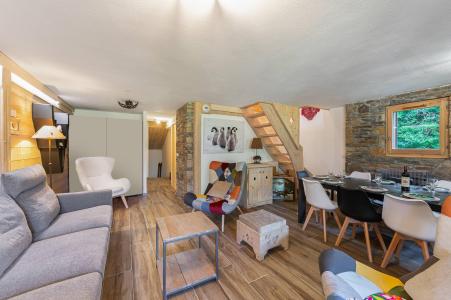 Ski verhuur Appartement duplex 5 kamers 8 personen (180) - Résidence des Fermes de Méribel Village Daguet - Méribel - Woonkamer