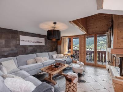 Ski verhuur Appartement duplex 5 kamers 8 personen (15) - Résidence des Fermes de Méribel Village Gypse - Méribel - Woonkamer