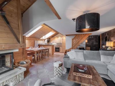 Ski verhuur Appartement duplex 5 kamers 8 personen (15) - Résidence des Fermes de Méribel Village Gypse - Méribel - Woonkamer