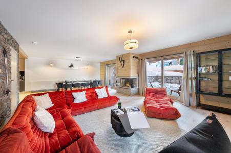Ski verhuur Appartement 5 kamers 8 personen (103) - Résidence du Parc Alpin - Méribel - Woonkamer