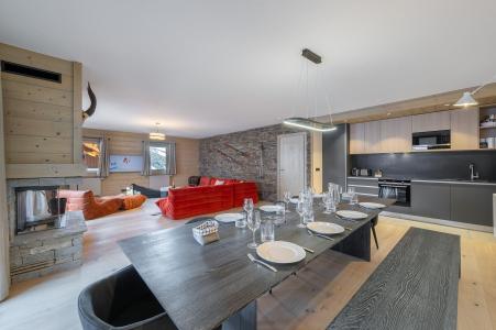 Ski verhuur Appartement 5 kamers 8 personen (103) - Résidence du Parc Alpin - Méribel - Woonkamer