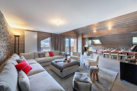 Ski verhuur Appartement duplex 4 kamers 9 personen (401) - Résidence du Parc Alpin - Méribel - Woonkamer