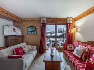 Ski verhuur Appartement 4 kabine kamers 6 personen (110) - Résidence Ferm B - Méribel - Woonkamer