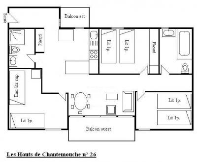 Location au ski Appartement 4 pièces 6 personnes (26) - Résidence Hauts de Chantemouche - Méribel