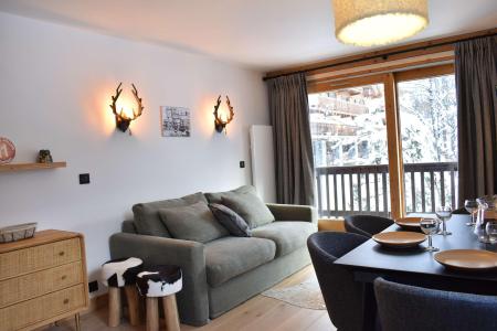 Ski verhuur Appartement 3 kamers 6 personen (08) - Résidence l'Edelweiss - Méribel - Woonkamer