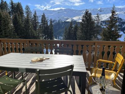 Ski verhuur Appartement 5 kamers 8 personen (6) - Résidence l'Ours Brun - Méribel - Balkon