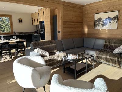 Ski verhuur Appartement 5 kamers 8 personen (6) - Résidence l'Ours Brun - Méribel - Woonkamer