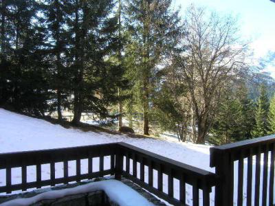 Skiverleih Studio Schlafnische 4 Personen (13) - Résidence la Forêt - Méribel - Terrasse