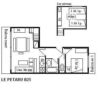 Location au ski Appartement duplex 2 pièces 6 personnes (85) - Résidence le Pétaru - Méribel