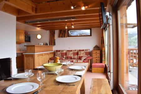 Ski verhuur Appartement duplex 2 kamers 6 personen (85) - Résidence le Pétaru - Méribel - Woonkamer