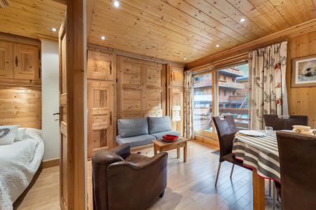 Ski verhuur Studio cabine 4 personen (1) - Résidence le Tremplin - Méribel - Woonkamer
