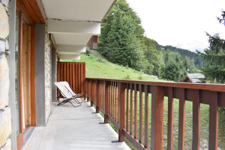 Skiverleih 4 Zimmer Maisonettewohnung für 8 Personen (1) - Résidence le Vallon - Méribel - Terrasse