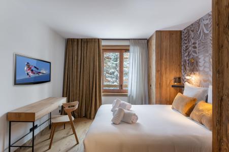 Skiverleih 4-Zimmer-Holzhütte für 6 Personen (102) - Résidence le Yana - Méribel - Schlafzimmer