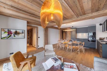 Skiverleih 4-Zimmer-Holzhütte für 6 Personen (102) - Résidence le Yana - Méribel - Wohnzimmer