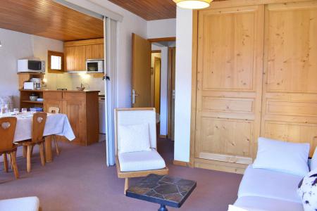 Ski verhuur Appartement 2 kamers 6 personen (D9) - Résidence les Carlines - Méribel - Woonkamer