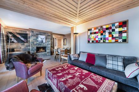Rent in ski resort 5 room apartment 8 people - Résidence Myosotis - Méribel - Living room
