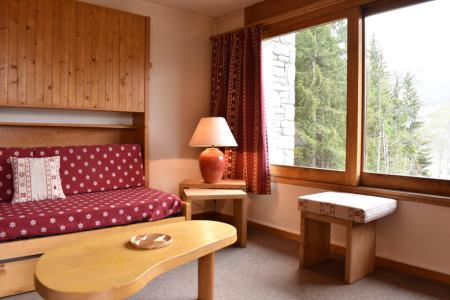 Rent in ski resort 1 room apartment 3 people (B81) - Résidence Polset - Méribel - Living room