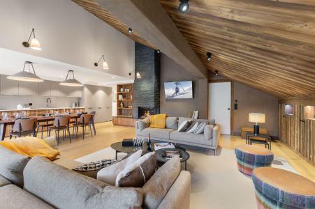 Rent in ski resort 5 room duplex apartment 8 people (29) - Résidence Toubkal - Méribel - Living room