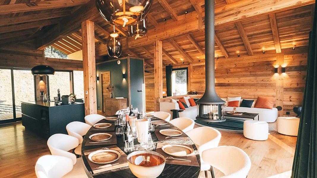 Ski verhuur Chalet triplex 6 kamers 10 personen (Boreal) - Chalet Boreal - Montalbert - Woonkamer