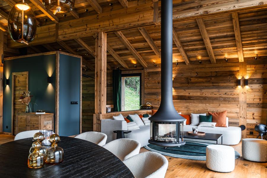 Ski verhuur Chalet triplex 6 kamers 10 personen (Boreal) - Chalet Boreal - Montalbert - Woonkamer