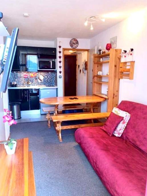 Ski verhuur Appartement 2 kamers bergnis 4 personen (311) - Résidence Chanteloup - Montalbert - Woonkamer