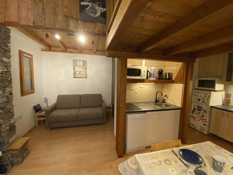 Ski verhuur Studio mezzanine 4 personen (111) - Résidence Christiana - Montalbert - Woonkamer