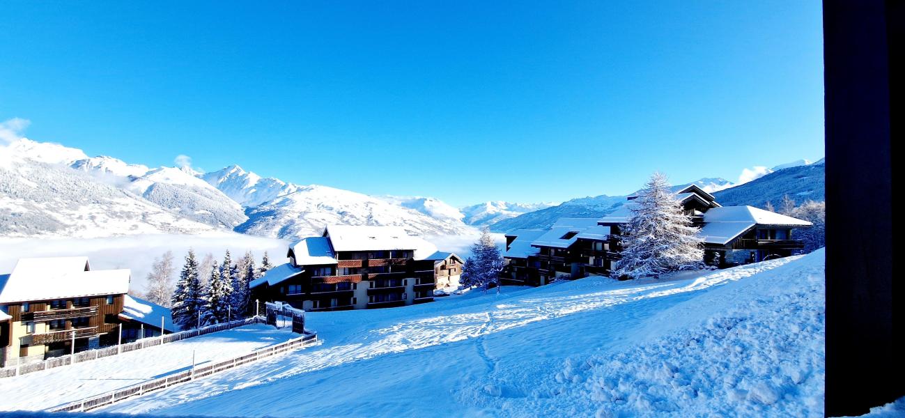 Location au ski Studio cabine 4 personnes (PLA108) - Résidence les Plaisances - Montalbert - Extérieur hiver