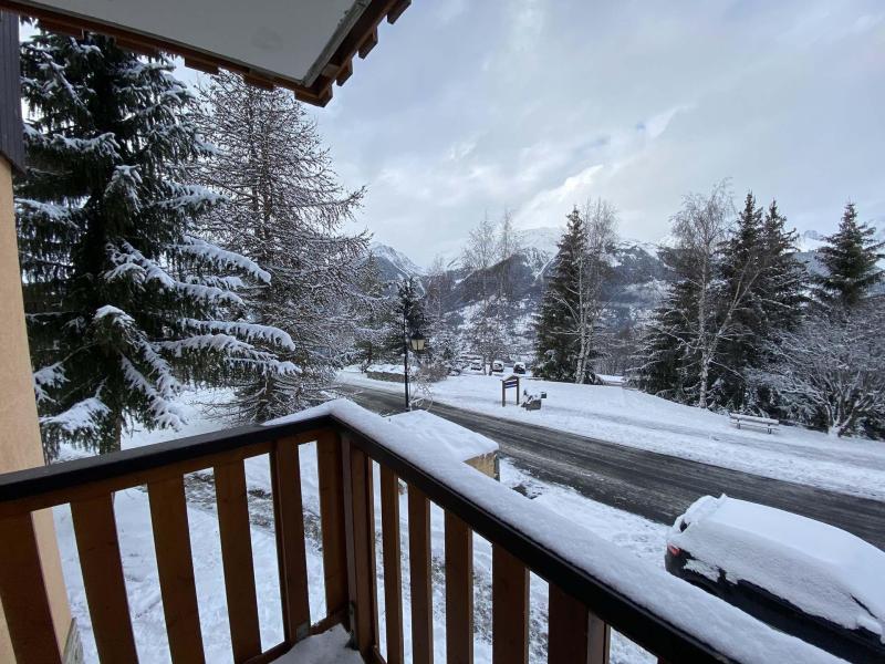 Ski verhuur Studio cabine 4 personen (009) - Résidence Plaisances - Montalbert - Balkon
