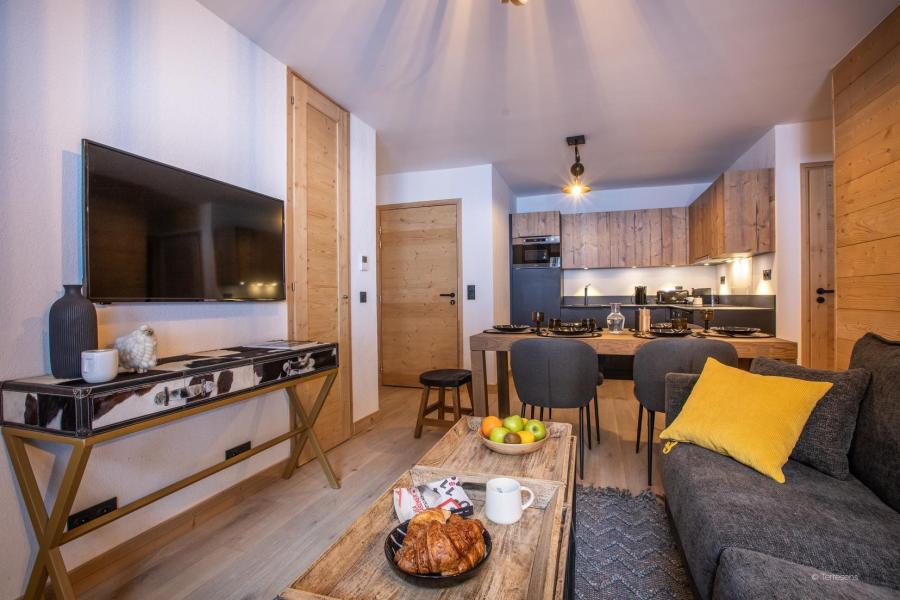 Rent in ski resort 3 room apartment 6 people - Résidence Terresens Le Snoroc - Montalbert - Living room