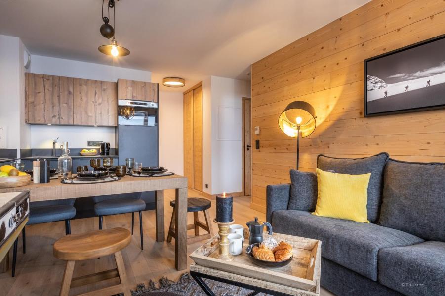 Ski verhuur Appartement 2 kamers 4 personen - Résidence Terresens Le Snoroc - Montalbert - Woonkamer