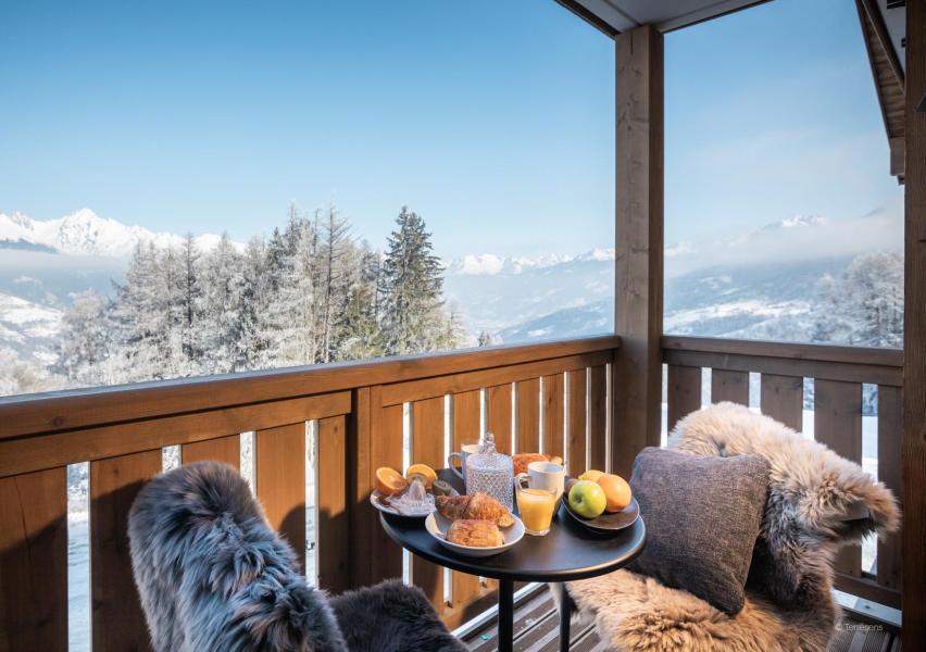 Skiverleih Résidence Terresens Le Snoroc - Montalbert - Balkon