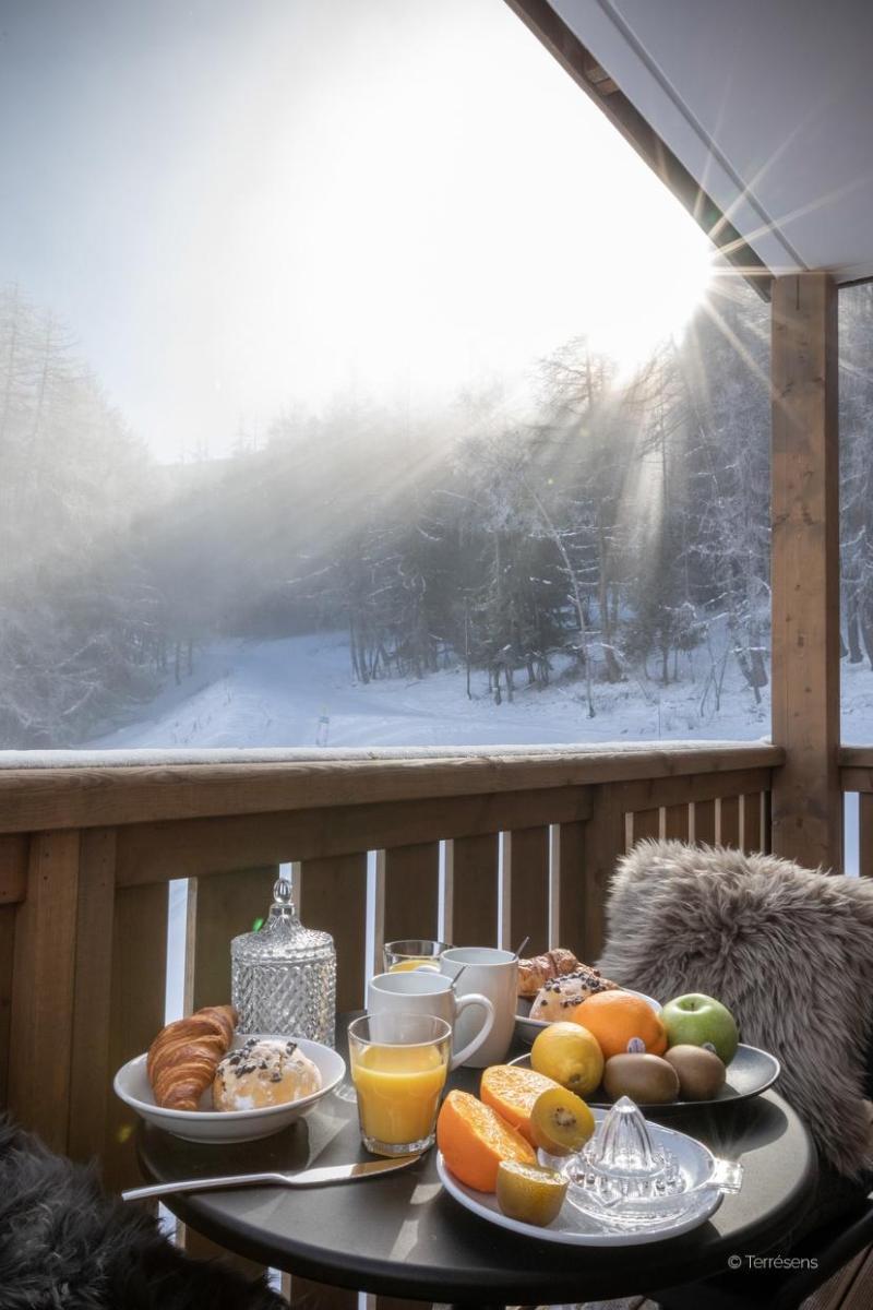 Wynajem na narty Résidence Terresens Le Snoroc - Montalbert - Balkon