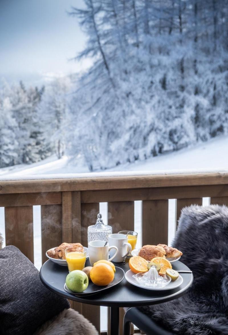 Skiverleih Résidence Terresens Le Snoroc - Montalbert - Balkon