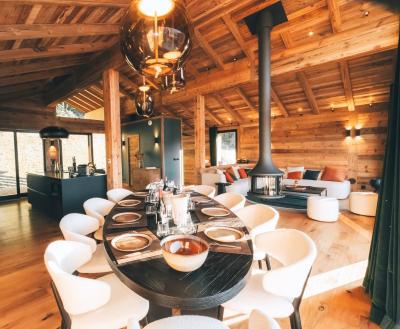 Ski verhuur Chalet triplex 6 kamers 10 personen (Boreal) - Chalet Boreal - Montalbert - Woonkamer