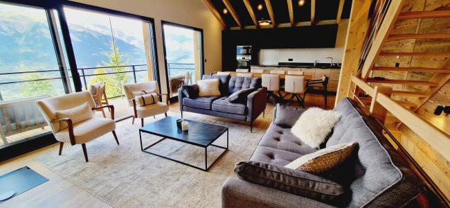Location au ski Chalet triplex 7 pièces 12 personnes (ATL F1) - Le Chalet Mitoyen - Montalbert - Séjour