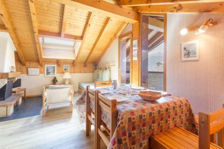 Ski verhuur Appartement 2 kamers bergnis 4 personen (15) - Résidence Chalets du Planay - Montalbert - Woonkamer