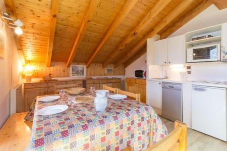 Ski verhuur Appartement 2 kamers bergnis 4 personen (15) - Résidence Chalets du Planay - Montalbert - Woonkamer