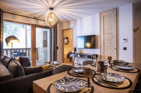 Rent in ski resort 3 room apartment 6 people - Résidence Terresens Le Snoroc - Montalbert - Living room