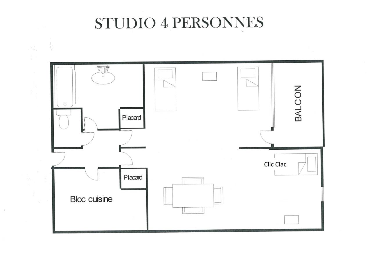 Studio 4 personnes (060)