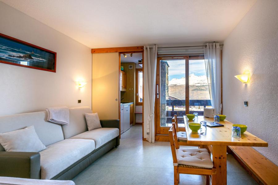 Ski verhuur Appartement 2 kamers 4 personen (007) - La Résidence Equerre - Montchavin La Plagne - Woonkamer